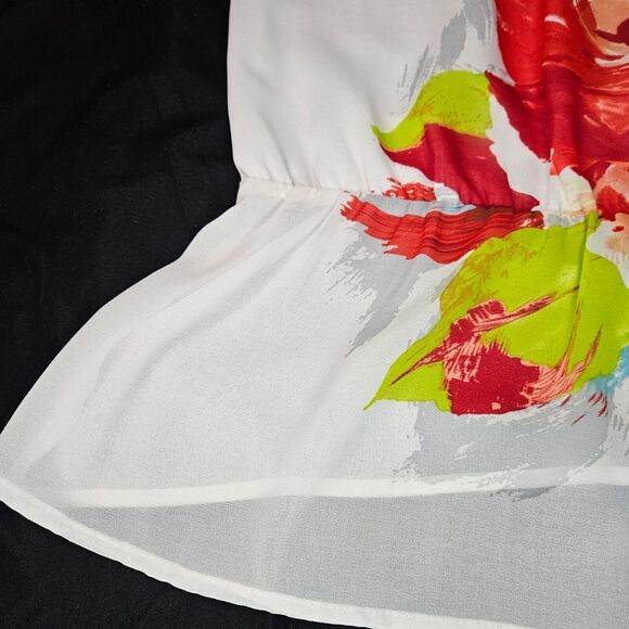 Nue Options Womens Blouse Multi-Color Size Large 100% Polyester Stretch Pullover - Picture 10 of 12